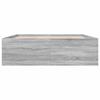 Bed Frame Grey Sonoma 150 x 200 cm Engineered Wood