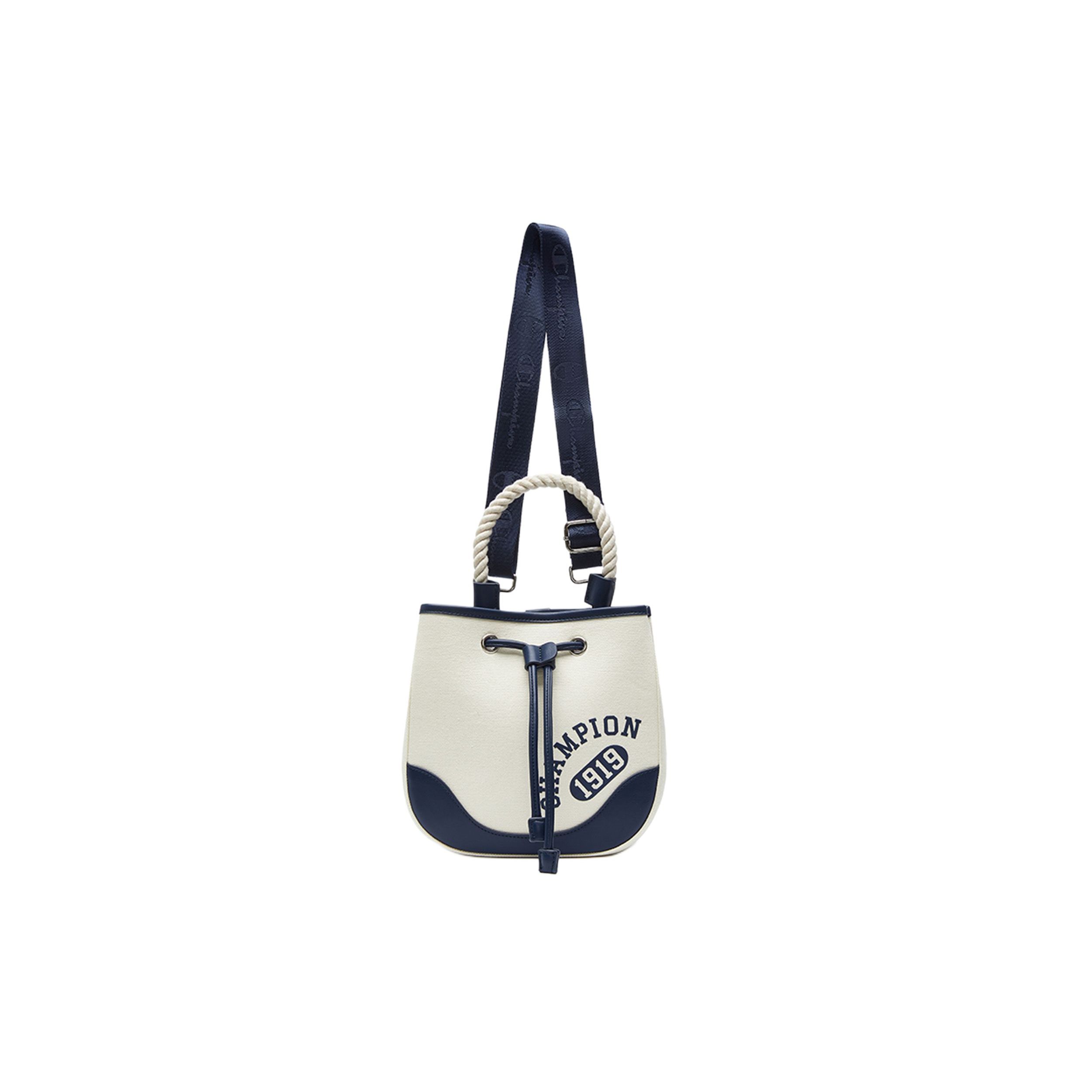 Champion Campus Принт Логотип Повседневная Для поездок на работу Универсальная Простой Цвет Блок Мода Отдых Холщовая Сумка-Ведро Женские Сумки U5AACPU55-1 Milk WhiteCocoa Mocha Brown 4740₽