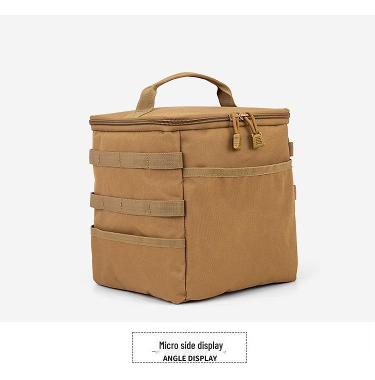 Foldable Outdoor Camping Storage Bag - Large Capacity, Multifunctional, Waterproof for Picnic and Tools.