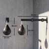 Wall Mount Speed Bag, Height Adjustable Boxing Speed Bag with Manual Air Pump and Wrenches, Home Gym Workout Equipment