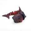 3D Printed Shark Tabletop Ornament Toys Action Model Shark Teal Purple White Decompression Decoration Kids Birthday Cute Toy