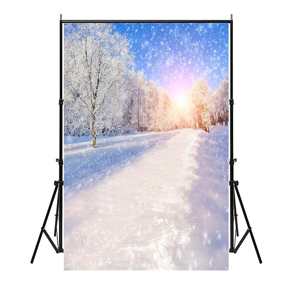 Plakat Świąteczny Scena Śnieżna Rekwizyty Tła Festiwalowego do Dekoracji Domu, Imprez, Studia, Uroczystości Plenerowych, Ślubu