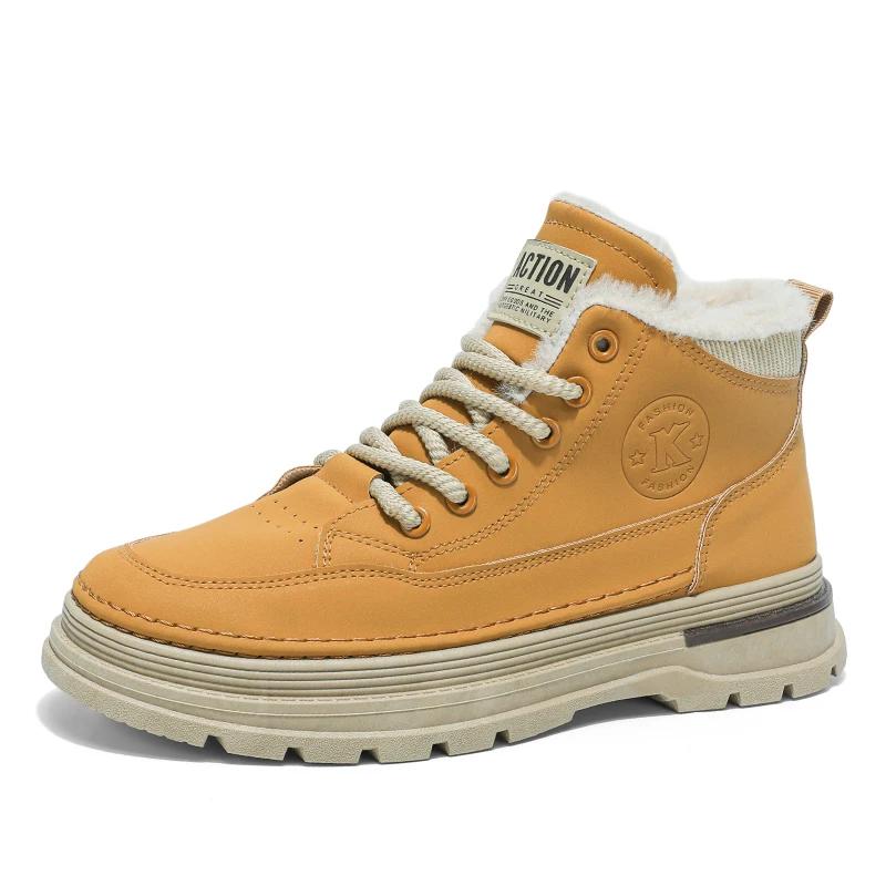 Neue Schneestiefel Herren Baumwollschuhe Winter Wasserdicht Warm Plüsch Outdoor Lässig Schneeschuhe Rutschfeste Stiefeletten Herren