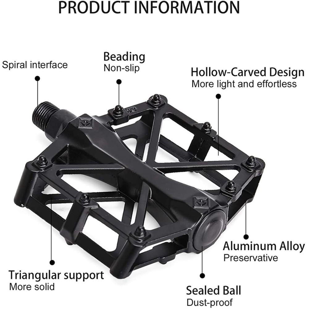 1 Pair Bicycle Pedal Aluminum Alloy Quick Release Ball Bearing Pedal Footrests Cycling Equipment