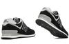 Men's Sneakers New Balance NB 574 Leather Low top Running Shoes Unisex Black Pink 2E Width