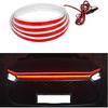 59'' Car Hood Light Strip, Flexible Dynamic Daytime Running Light Strip, Waterproof Auto LED Strip Light With Fuse Protection, Universal Exterior