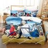 3D Gintama Bedding Set Anime Gintoki Sakata Printed Single Comforter Quilt Duvet Cover Pillow Case 3 Pieces Sets Kids Adult Size