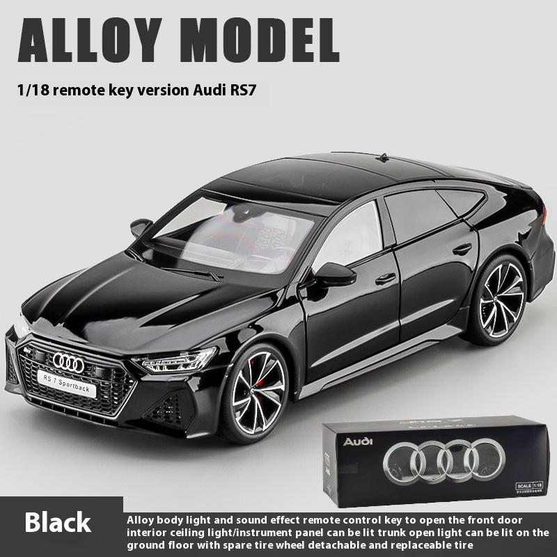1:18 RS7 Sportback Four Door Coupe Remote Control Alloy Diecast Model Car Hobby Collecting Decorative Gifts Boyfriend Box