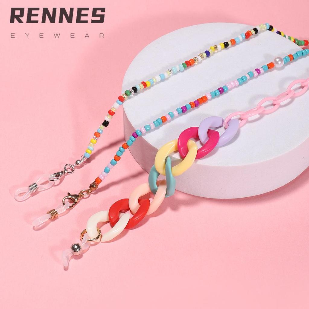 Korean Star Style Candy Color Acrylic Chain Lanyard for Masks & Eyeglasses