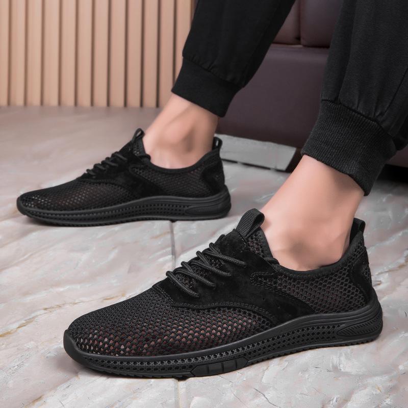 Men's Breathable Flyknit Casual Sports Shoes - Lightweight Mesh Design