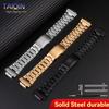 16 mm roestvrijstalen horlogeband voor Casio G-SHOCK GBM-2100/GM-2100/GA-2100 Ga2100 metalen achthoekige armband vervangende horlogeband