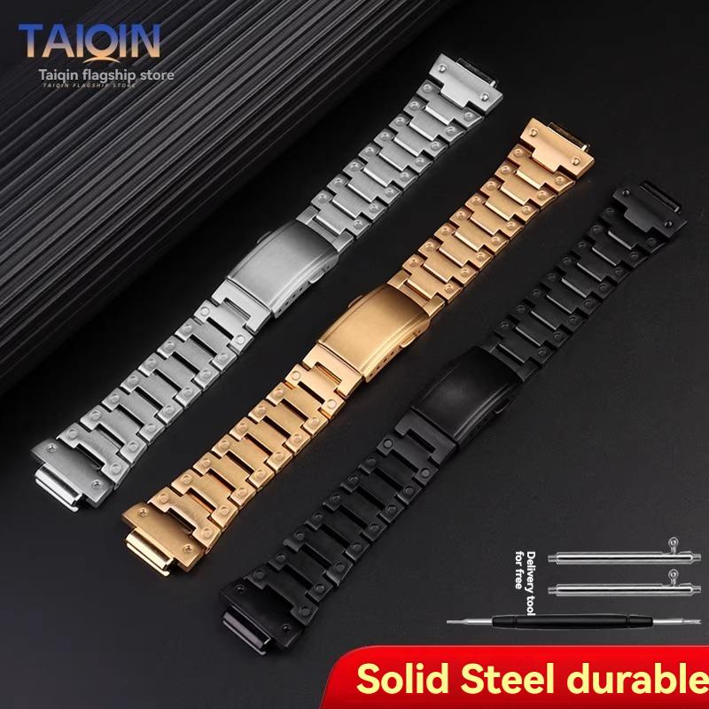 16 mm roestvrijstalen horlogeband voor Casio G-SHOCK GBM-2100/GM-2100/GA-2100 Ga2100 metalen achthoekige armband vervangende horlogeband