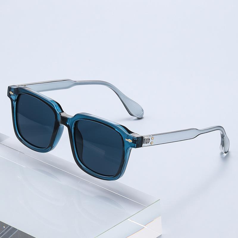 Trendy European American Polarized Square Frame Sunglasses - Unisex Large Fashionable Glasses