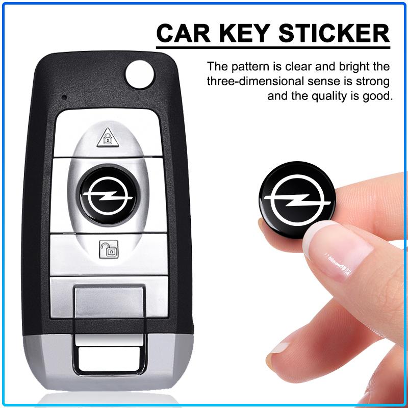 14mm Aluminum Car Remote Key Sticker Emblem Auto Accessories For Opel Astra H G J Insignia Mokka Zafira Corsa Vectra B C D