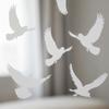 4 Stück Vogel-Fenstersticker beidseitige Aufkleber mit Silhouetten