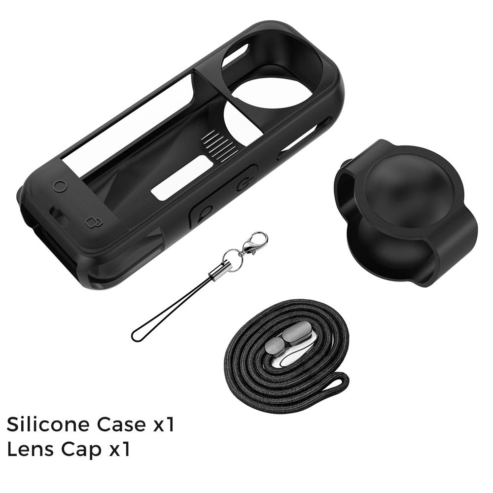 

Защитный чехол для Insta360 X5 Крышка объектива Силиконовая накладка Защитная пленка для экрана Защита от царапин для аксессуаров Insta 360 X5