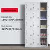 WEZHO 18-Door Steel Locker