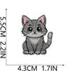 Cat Party Embroidery Cloth Sticker Ironing Cartoon Kitten Embroidery Label Tide Play Bag Decoration Patch Sticker Cute Meow Meow