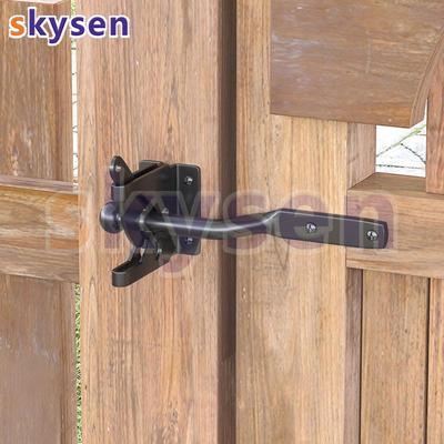 American-Style Carbon Steel Outdoor Gate Latch & Lock for Wooden Fences