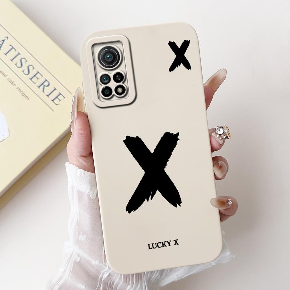 For Xiaomi Mi 10T Pro 5G Case Cute Lucky Letters Cover Soft Silicone Phone Case For Xiaomi Mi 10T Mi10T Pro 5G Back Cover Bumper