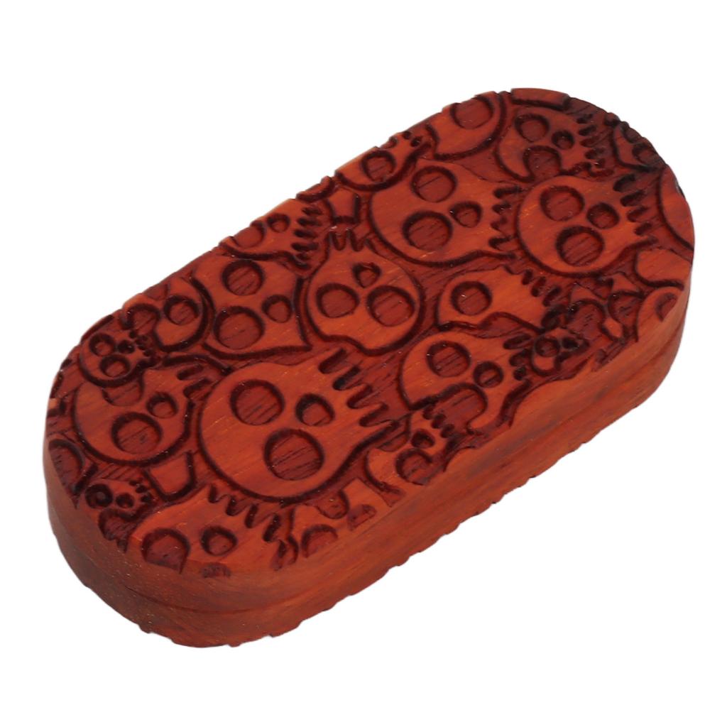 Magnet Finger Stress Relief Slider Wood Finger Stress Relief Toy Wooden Decompression Toy Multi Skeleton Head