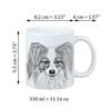 Papillon, Continental Toy Spaniel, Butterfly Dog - Cup with a Dog, Personalized Cup with a Print, a Classic Gift for Everyone from the Art-Dog Brand