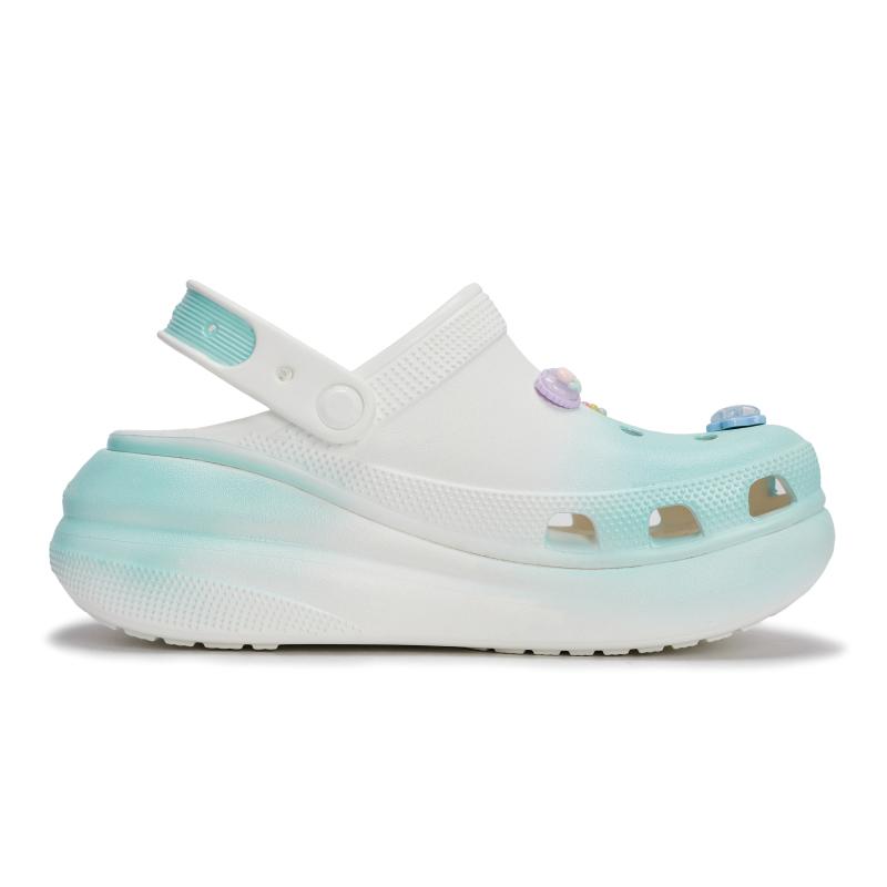 Crocs Crush Clog REGO Hot Dog Blue Mood Starfish Fresh Cute Poop Feeling Hole Shoes Unisex Bone White Blue