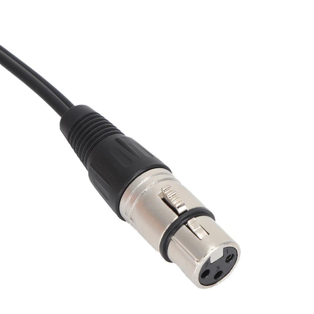 Splitter 1 XLR Female Plug to 2 Male Plugs Cable for Home Theater and Professional Equipment
