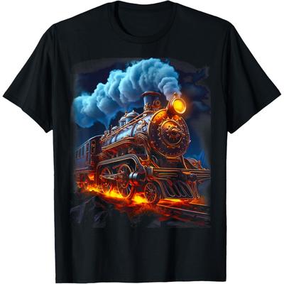 Steam Engine Train Steam Train Locomotive Vintage Train T-Shirt