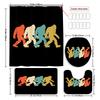 Evolution Of Bigfoot Shower Curtain Set: Colorful, Fun Bathroom Decor For Unique, Playful Ambiance And Whimsical Charm