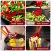 1/7PCS Silicone Non-stick Cookware Tools Red Pot Shovel High Quality Cooking Spoon  Cooking