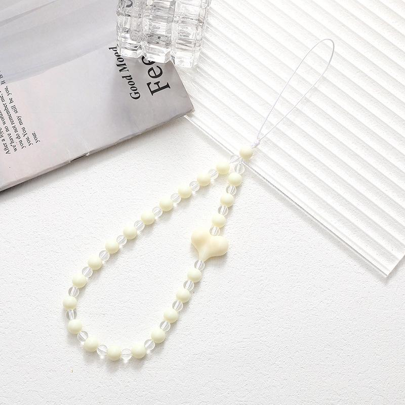 Acrylic Love Beaded Phone Chain ABS