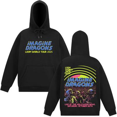 Imagine Dragons Band Loom World Tour 2025 Men's Women Gothic Rock Sweatshirt Long-sleeved Fashion Clothing Casual Tracksuit Tops