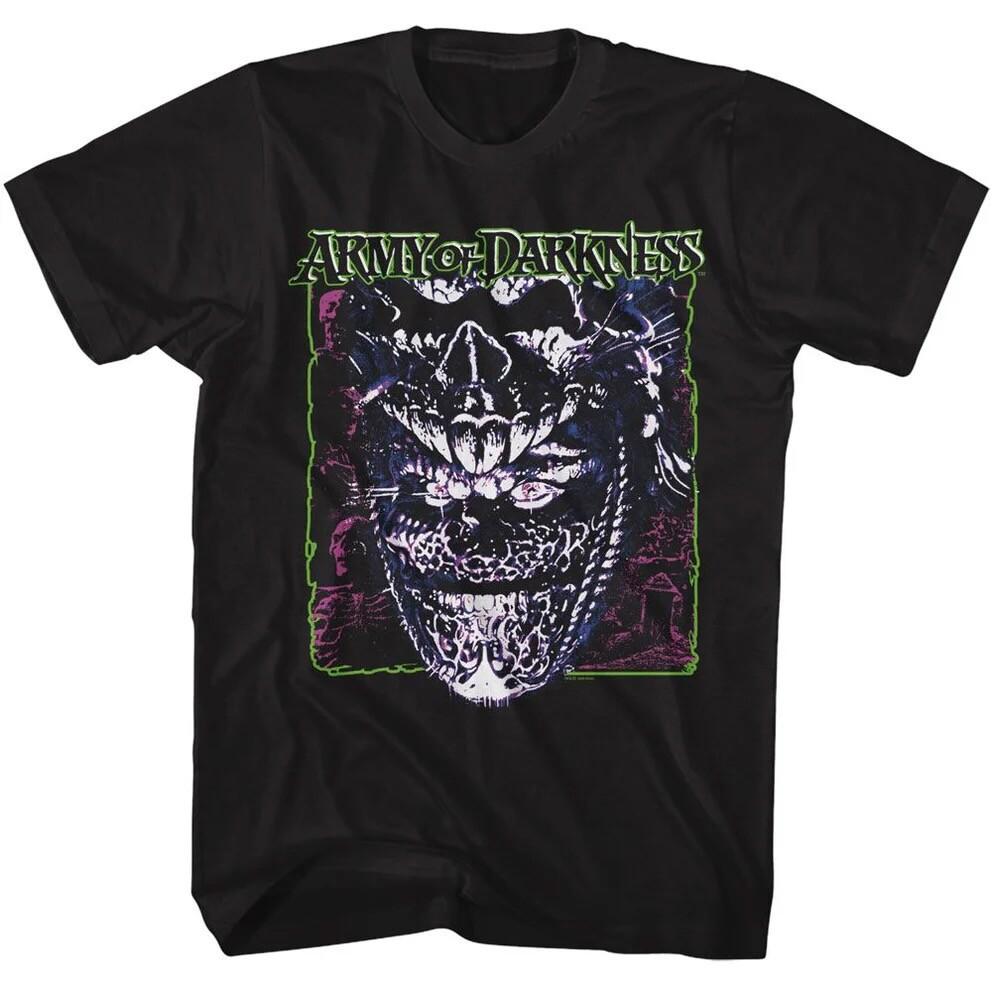 Army Of Darkness Movie Adult T Shirt Ash Williams BAD ASH New Official Black Unisex T-Shirt XXXXL