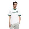 adidas Originals Trefoil Comfortable Breathable Skin-Friendly Simple Short Sleeve T-Shirt Men Tops Off-White JC8371