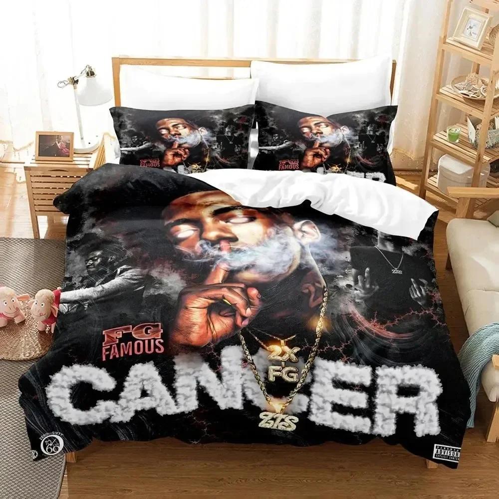 RIP Jaydayoungan Rapper Bedding Set Printed With Pillowcase Bed Duvet Cover Soft Single Double Queen Super King Size Kids Adult