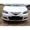 Carbon Fiber Front Headlight Eyelid Eyebrows Cover Trim for Mazda 3 4-Door 07-11