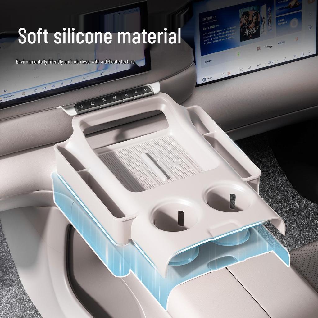Zhiji LS9 Center Console Silicone Anti-Slip Wireless Charging Mat for 26 Car Models