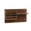 Solid Wood Wall-Mounted Retro Storage Shelf and Home Decor Organizer