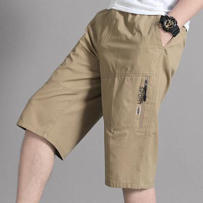 Shorts Length Cargo Shorts Men Summer Casual Cotton Multi Pockets Hot Breeches Cropped Trousers Beach Sports Shorts 6XL