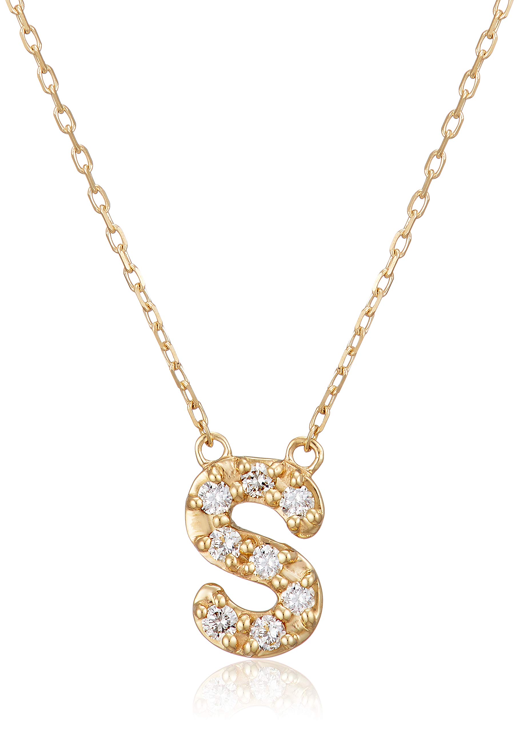 

ESTELLE Diamond K10 Yellow Gold Initial Necklace [ESTELLE] [WEB Limited] (S) 0344-1818-0016-0000