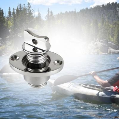 Rubber Material Drain Plug Stainless Steel Boat Drainage Bung Hole  Dinghy Boat