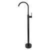 Freestanding Bathtub Faucet European Style Brass Stainless Steel Without Hole Floor Stand Tap for Column Type Basin