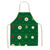 New cartoon Christmas sleeveless printing sleeveless apron home waterproof kitchen dust protection