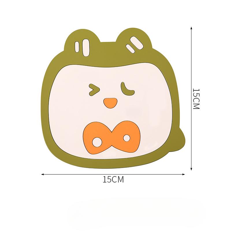 Tisch Hitzedämmmatte Heiß und Rutschfest Haushalt Cartoon Platzset Hochtemperatur Wasserdicht und Ölfest Schüssel