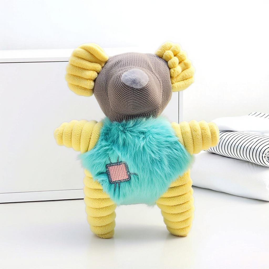 Plush Animal Shape Pet Toy - Molar Chew Resistant Dog Cat Toy, Soft Non-Toxic Interactive Pet Chewing Toy for Puppies