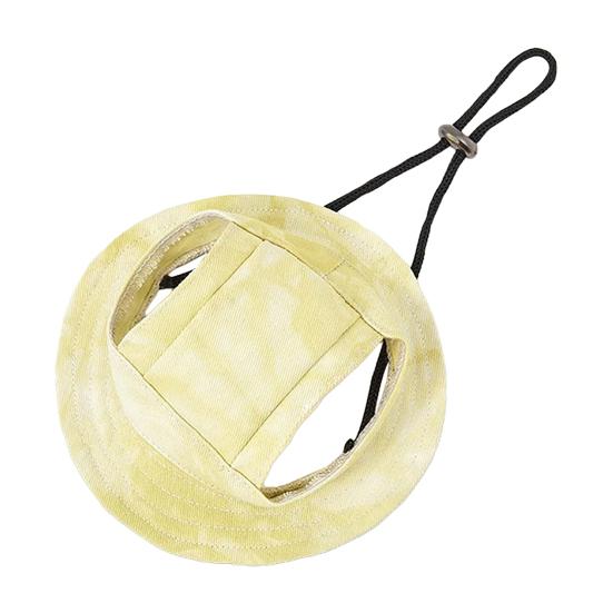 Pet Sun Hat Drawstring Adjustable Tie-Dye Denim Pet Hat Breathable Sun Protection Hat with Ear Holes for Dogs And Cats