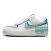 Nike Air Force 1 Shadow Hvit Industrial Blue Teal Damesneakers Summit-White Geode-Teal Mineral DZ1847-101