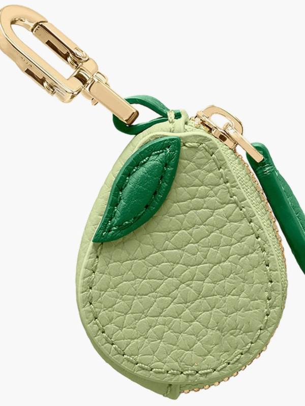 Damen Mode Erdbeere Mini Leder Geldbörse Schlüsselanhänger & Taschenanhänger