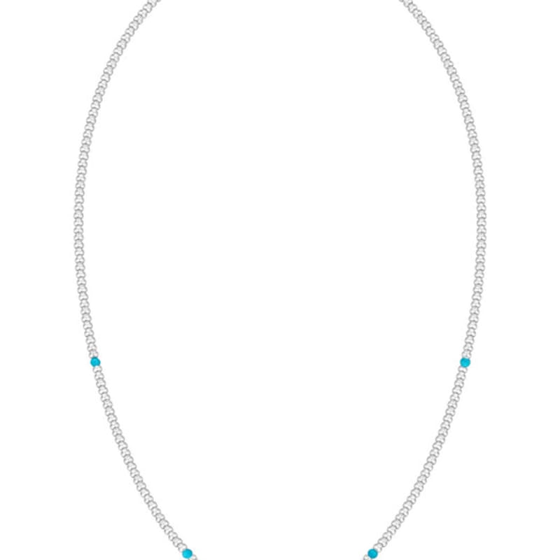 LUNNE Silver 925 Breeze Turquoise Point Necklace #LSN71